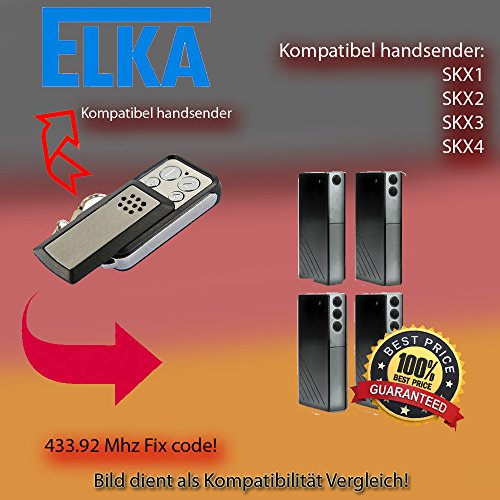 Garage Door Remote Control Transmitter Replacement For 433.92MHz GTI4 Handheld Transmitter Pack Of 2