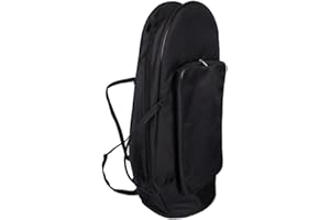 LERPWIGE Waterproof Wind Instrument Bag French Horn Carrying Bag Portable Baritone Backpack Upright Key Tenor French Horn Bag French Horn Carrying Bag