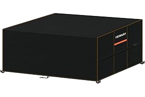 HEIMUNI Housse Table de Jardin, 170x100x75cm Bache Table Exterieur Impermeable Housses pour Mobilier de Jardin 420D Oxford Housse Protection Table Jardin Bache Salon de Jardin avec Aération