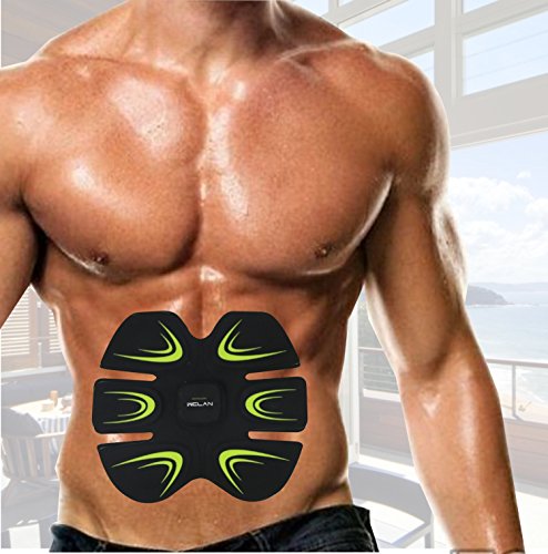 Fitness-Gerät AB Bauchtrainer Fitnessgürtel Elektroschock Trainingsgeräte Bauch Abdominal Schlank Toning Belt für Männer und Frauen - 6