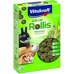 Vitakraft Grün Rollis Wiesenkost, Ergänzungsfutter für Nager, 500 g Packung (1 x 500 g)