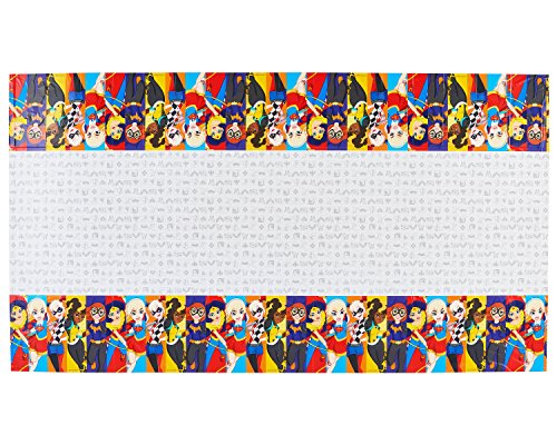 Amscan International tovaglia di plastica delle DC Super Hero Girls, 1,37 x 2,43 m 571609