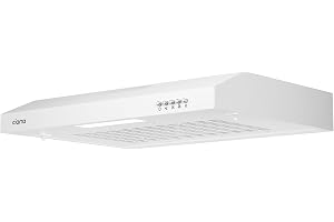 CIARRA AWW6903 köksfläkt keps 60 cm - 3 hastigheter - kolfilter ingår inte - dammstopp - LED-belysning - evakuering och återvinning - köksfläkt