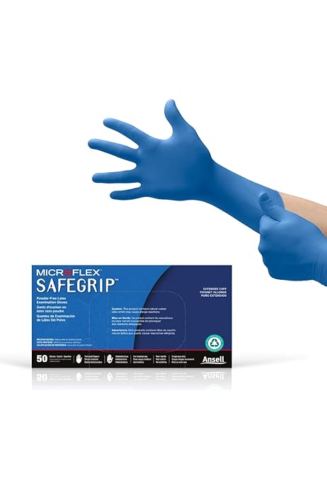 Ansell Diamond Grip Latex Gloves Large ANSELL HEALTHCARE MF-300-S