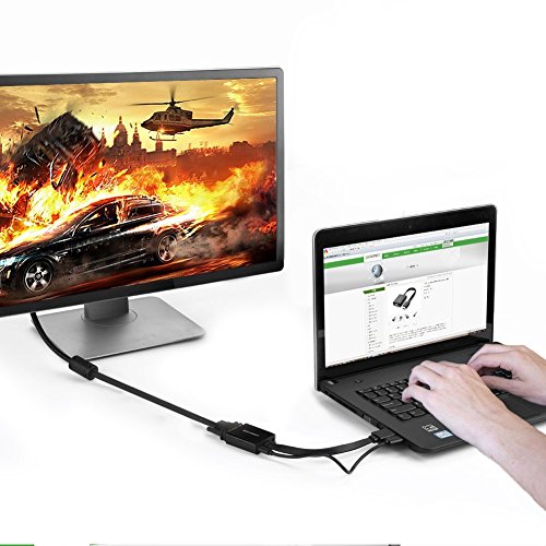 Ugreen HDMI auf VGA kabel Adapter 1080P HDTV Aktiv Audio Übertragung Konverterkabel unterstützt  für PC Laptop , Chromebook, Raspberry Pi, Macbook, Apple TV Schwarz