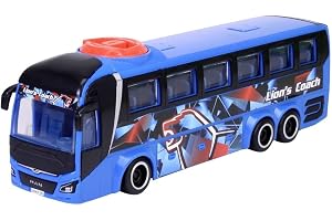 Dickie Toys 203744017Y06 - MAN Lion's Coach Buss - MAN Lion's Coach Buss från Dickie Toys med Styrfunktion och Öppningsbara Dörrar, 26,5 cm, Från 3 år