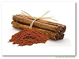 Aroma natural Canela en polvo: El Cinnamomum verum o Real Canela (Cinnamomum verum). Su origen es Sri Lanka (Ceilán), es la fuente de la canela de Ceilán (verdadera canela) .Molida se utiliza ampliamente en postres, pasteles, dulces, etc, y entera se utiliza para adornar y sazonar algunos platos. Tiene un aroma único y cálido. adecuado para: natillas, Galletas, postres exóticos Bresse, pasteles, dulces