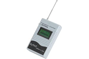 Qiilu Tragbarer Frequenzzähler GY560 50 MHz bis 2,4 GHz Zweiwege-Hochfrequenzmessgerät für Auto-Boote
