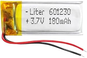 Bateria 601230 LiPo 3.7V 180mAh 0.666Wh 1S 5C Liter Energy Battery Akumulator dla Elektroniki ładowalny litowy polimerowy telefon - Nie nadaje się do sterowania radiowego 32x12x6mm (180mAh|601230)