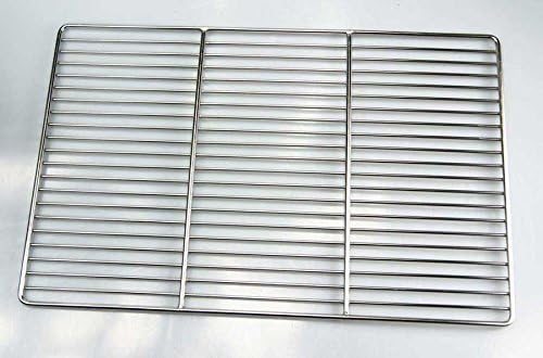 Chrome Grill, only 12 mm Bar Spacing Frame 50 x 35 cm Diameter: 6 mm, ø 4 mm Strong Chrome Barbecue Buschbeck including Gas Grill