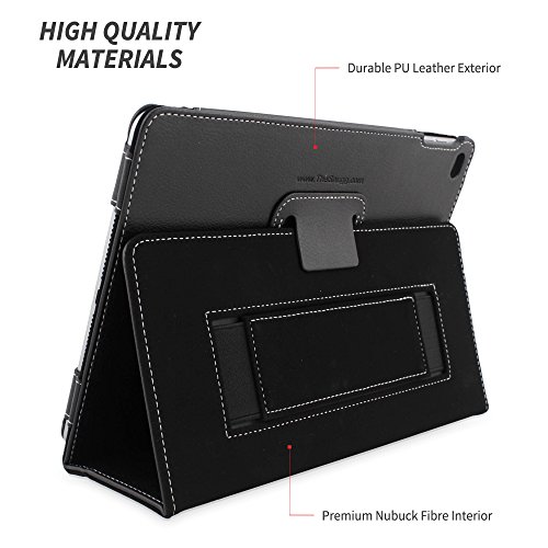 iPad Air 2 Exekutive Hülle (Schwarz), Snugg – Smart Case mit lebenslanger Garantie + Sleep / Wake Funktion - 5