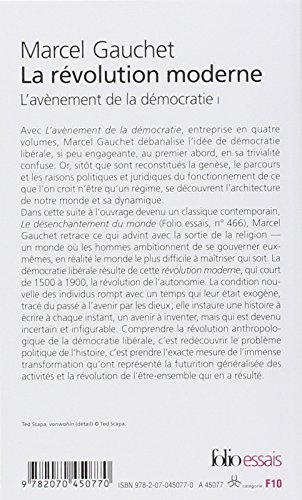 Book's Cover of L'avènement de la démocratie, I:La révolution moderne