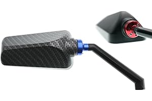 Rétroviseur Motoflow F1 Edge (rouge mat) compatible avec Rieju MRT 50 (2008 à 2017) AMZ-FL.01.092X-BCARB-RE.v168