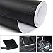 Produktbild YAOBLUESEA 4D Carbon Folie selbstklebend flexibel Car Wrapping Folie Aufkleber Autosticker 30 X 200cm Schwarz Lackschutz Folie Deko Folie