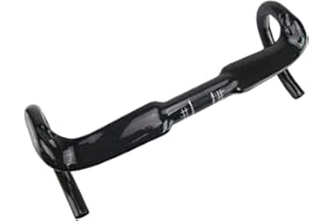 Alfa Pasca Cintre Carbone Guidon Velo Route Guidon de vélo de Route en Carbone UD Mat/Brillant diamètre 31.8mm Cintre Velo Route 400/420/440mm