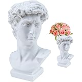 GZkushi Juego de 2 jarrón, resina David estatua florero para resina arte, escultura artesanal, florero arreglo florero, sopor