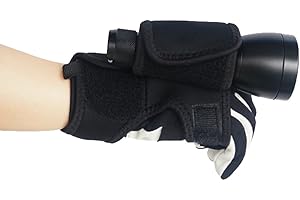 Fenteer Support Mains Libres pour Lampe de Poche Support de Lampe de Poche Universel Support de Lampe de Plongée sous-Marine Étui