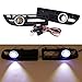 Produktbild wanoos LED Nebel Lichter blau Angel Eyes mit Front Bumper Grill für 1999–2004 VW Jetta Bora
