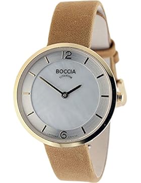 Boccia Damen-Armbanduhr Analog Quarz Leder 3244-03