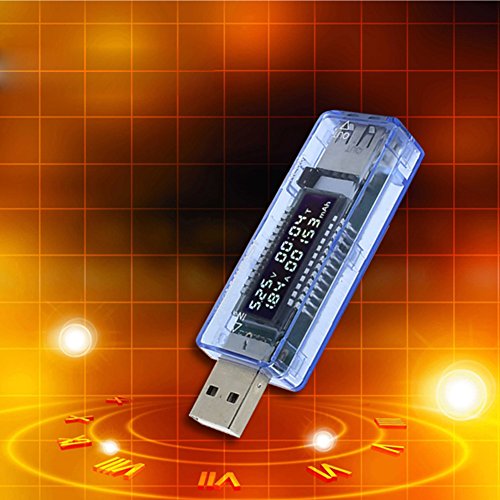 Demiawaking USB Ladegerät Kapazität Strom Spannung Detektor Meter Batterietester - 4