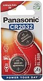 Pila Litio Botón de 3 V Panasonic CR 2032 - Pilas (Alcalino, 3 V, 220 mAh, 2.9 g) Pack de 2