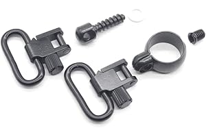TRIROCK 1.0'' Quick Detachable Sling Swivels Mount Kit of Full Band Magazine Tube diameters .645"-.660" Fits Winchester/Marlin Lever Action Rifles S-3312
