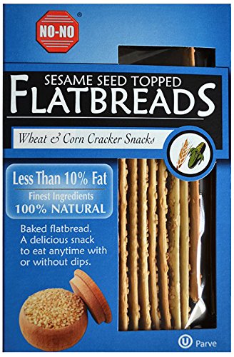 No-No Flatbread Sesame 125 g (Pack of 12)