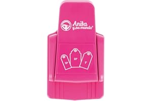 Anita y Su Mundo Troqueladora 1, Rosa Fucsia, 3 tamaños de tarjetas