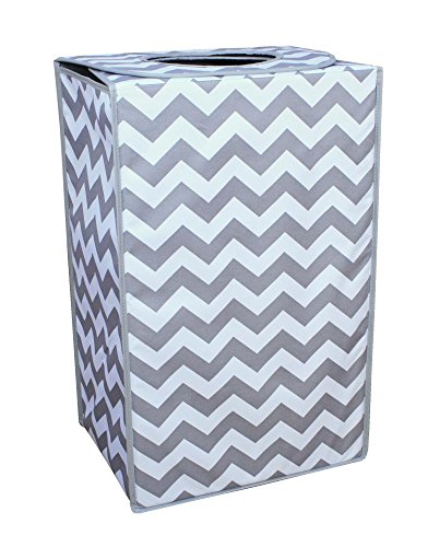 Preisvergleich Produktbild Wäschesammler faltbar grau / wei