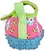 Playshoes GmbH Uv Protection Aqua Flowers, Unisex-Child Sandals, Original Blue, 2 UK(34/35 EU)(3 US)