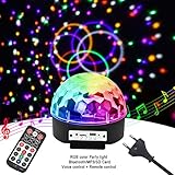 ★ Strobes Effekte: 9 Farben Rot, grün, blau, weiß, gelb, lila, orange, warme weiße Farben 360 Grad drehen - Lichteffekt ändert sich entsprechend der Musik.