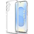 TheGiftKart Back Cover Soft Case for Samsung Galaxy S25 5G | Best Camera Protection | Inbuilt Dust Plugs & Anti-Slip Grip | Ultra Clear Slim Back Cover Case for Samsung S25 5G (Silicone, Transparent)