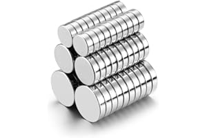 60 MEALOS Small Neodymium Magnets - 6X2mm, 8x2mm, 10x2mm Rare Earth Magnets - Tiny Thin Round Magnets for Crafts, Miniatures, 3D Printed Projects, Hobby