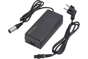 HANERIDE Chargeur de vélo électrique 42 V (36 V) 2 A - Prise XLR 4 broches - Remplace le Derby Cycle Impulse 1.0 et les systèmes Impulse 2.0 36 V pour Kalkhoff