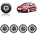 Auto Pearl-Premium Quality Car Full Black Wheel Cover Caps Black 14 inches Press Type Fitting For - Volkswagen Polo RS.1649.00