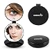 Produktbild Easehold 7X Vergrößerungs Lichter 6 LED faltbare Spiegel Spiegel Handtaschenspiegel , doppeltes Gesicht, Spiegel Makeup Compact für Reisen und Umzug-Schwarz
