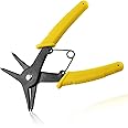 Azonee 2 Pcs Dual-Purpose Snap Ring Pliers Tool, Circlip Pliers Removal Pliers Removing Reassembling Tool, Dual-purpose Retaining Ring Plier C-clip Plier for 10mm-40mm Diameter Snap Ring