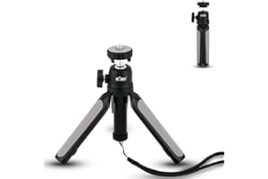 KIWIFOTOS 2 in 1 impugnatura telescopica e mini treppiede, stabilizzatori per fotocamera monopiede portatile per fotocamere compatte Canon Nikon Sony, DSLR, Gopro, Osmo Action Sport