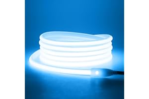 KISUFU 220V Tira LED COB, Impermeable IP65 Brillo Alto 288 LED/m Luces led Flexible Strip Light,Cada Corte de 50 cm para DIY El dormitorio, alero interior y luces decorativas.