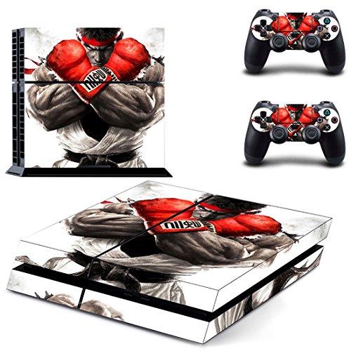 Preisvergleich Produktbild Playstation 4 + 2 Controller Aufkleber Schutzfolie Set - Tekken (1) / PS4