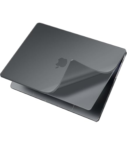 Coque MacBook Pro 14" M4/M3/M2/M1 2021-2024 MOSISO – Mate Anti-Chocs, Anti-Traces, Résistante Rayures, Noir Élégant