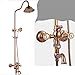 Produktbild XG Diamond Rain Shower Set Roségold Thermostat-Duschkopf Automatisch auf das Wasser sprühen