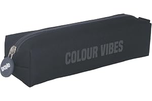 Dohe - Enkelt skolpennfodral - 1 fack, rektangulärt multifunktionspennfodral, 21x6x6 cm, dragkedja, tillverkad av slitstark p