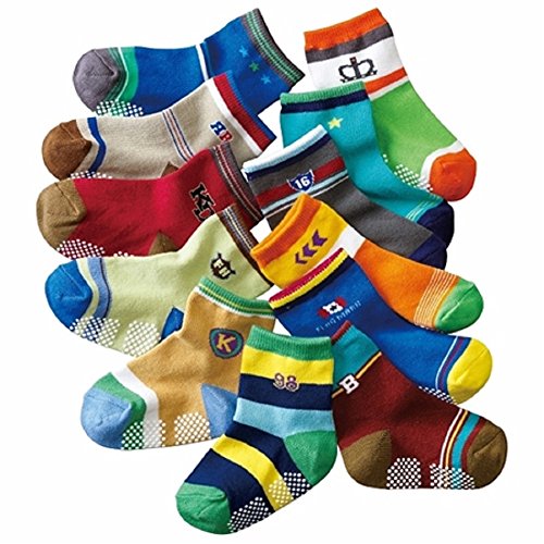 Baby Boys Socks Gift Set-12-pack Socks-have Anti-skid Particles
