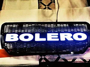 SDR Front Grill Alpha with LED Compatible for Mahindra Bolero (White) (Upto 2019)