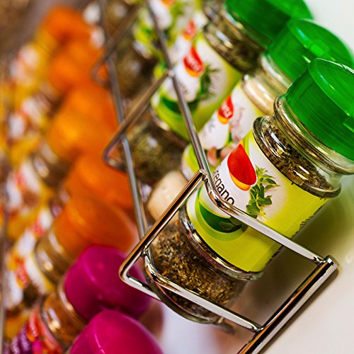 Andrew James – Gewürzregal – 4 Etagen – Zur Befestigung an Wand oder Küchenschrank – 2 Jahre Garantie - 2