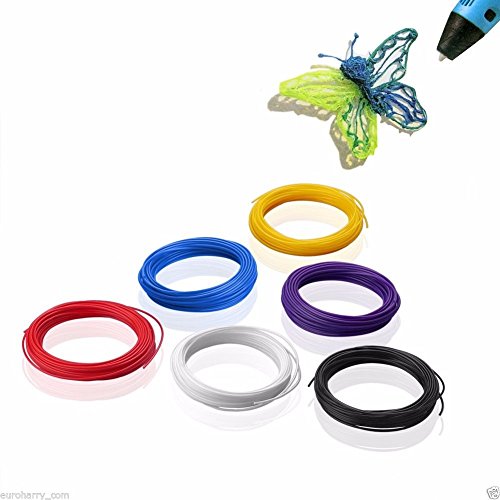 Colorstar 3D Pen Filament PLA Nachfüllungen Filament 3 Stück 10m 1,75 mm für 3D Druck Pen 3D Drucker Stift - 4