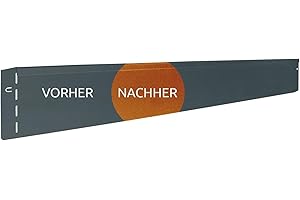 bellissa – Rasenkante Metall Corten-Stahl 118x13cm, Nutzlänge 17,25m - Flexible Rasenbegrenzung aus wetterfestem Material für saubere Rasen- & Beetabgrenzung - Beeteinfassung Kante robust & langlebig