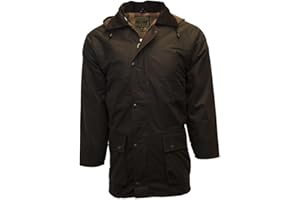 Walker and Hawkes - Blackstone - Chaqueta acolchada para hombre - Abrigo encerado ideal para cazar - Estilo campiña inglesa