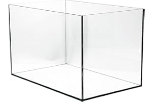 VIALIA Aquarium rechteckig 40x25x25 cm, 25 Liter, Glasbecken für Fische und Wasserpflanzen, Aquarium Becken stoßfest